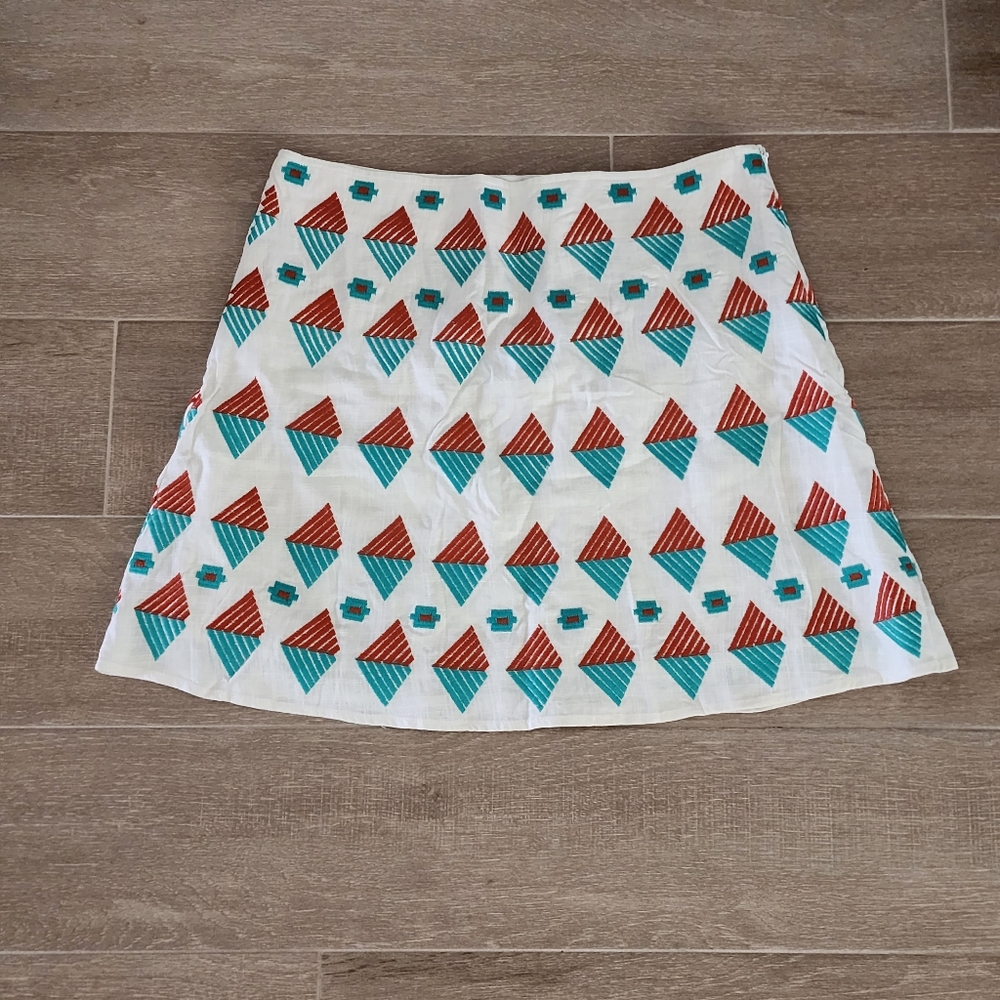 Embroidered Mini Skirt
